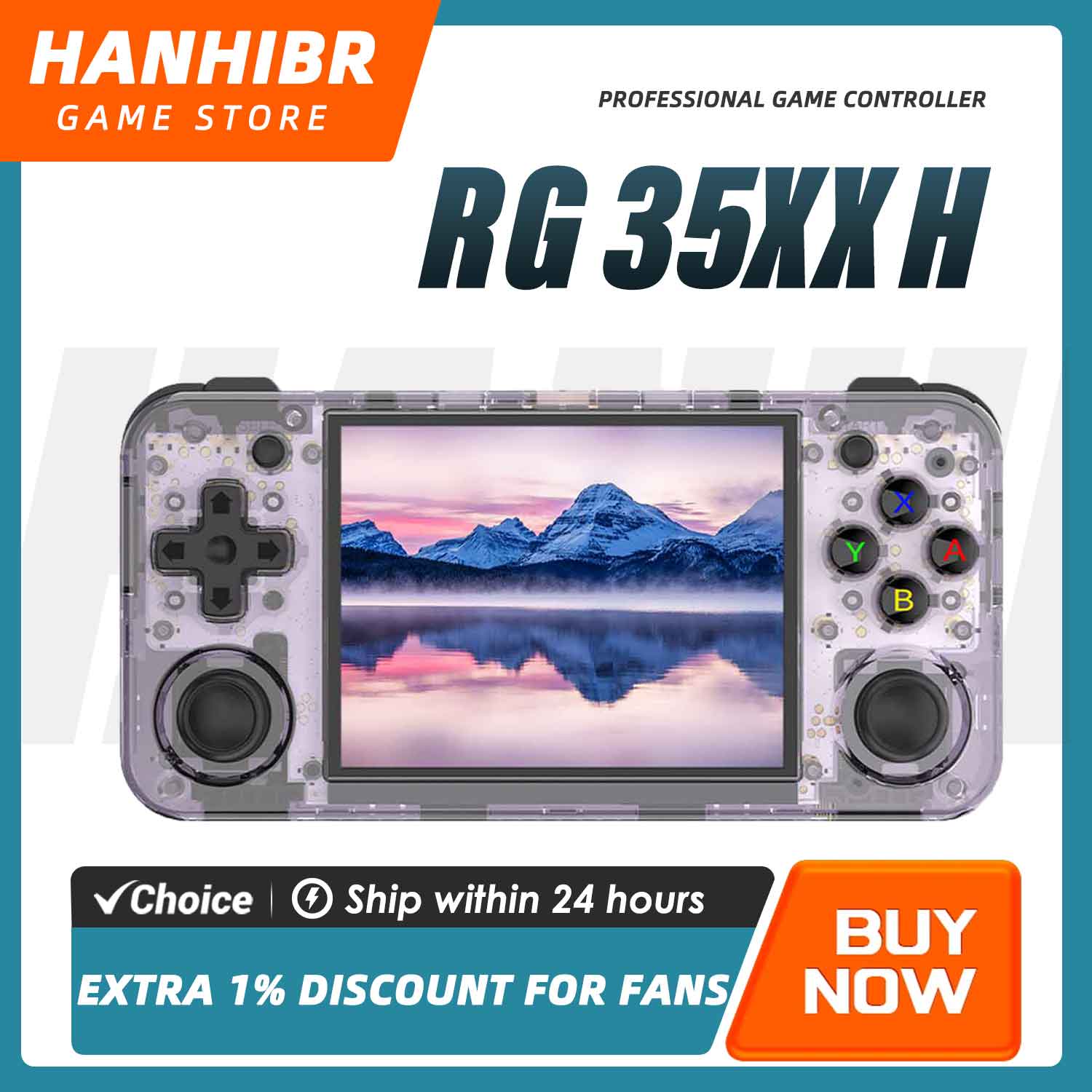 Retro Gaming Console Lego - ANBERNIC RG35XX H Horizontal Retro Gaming