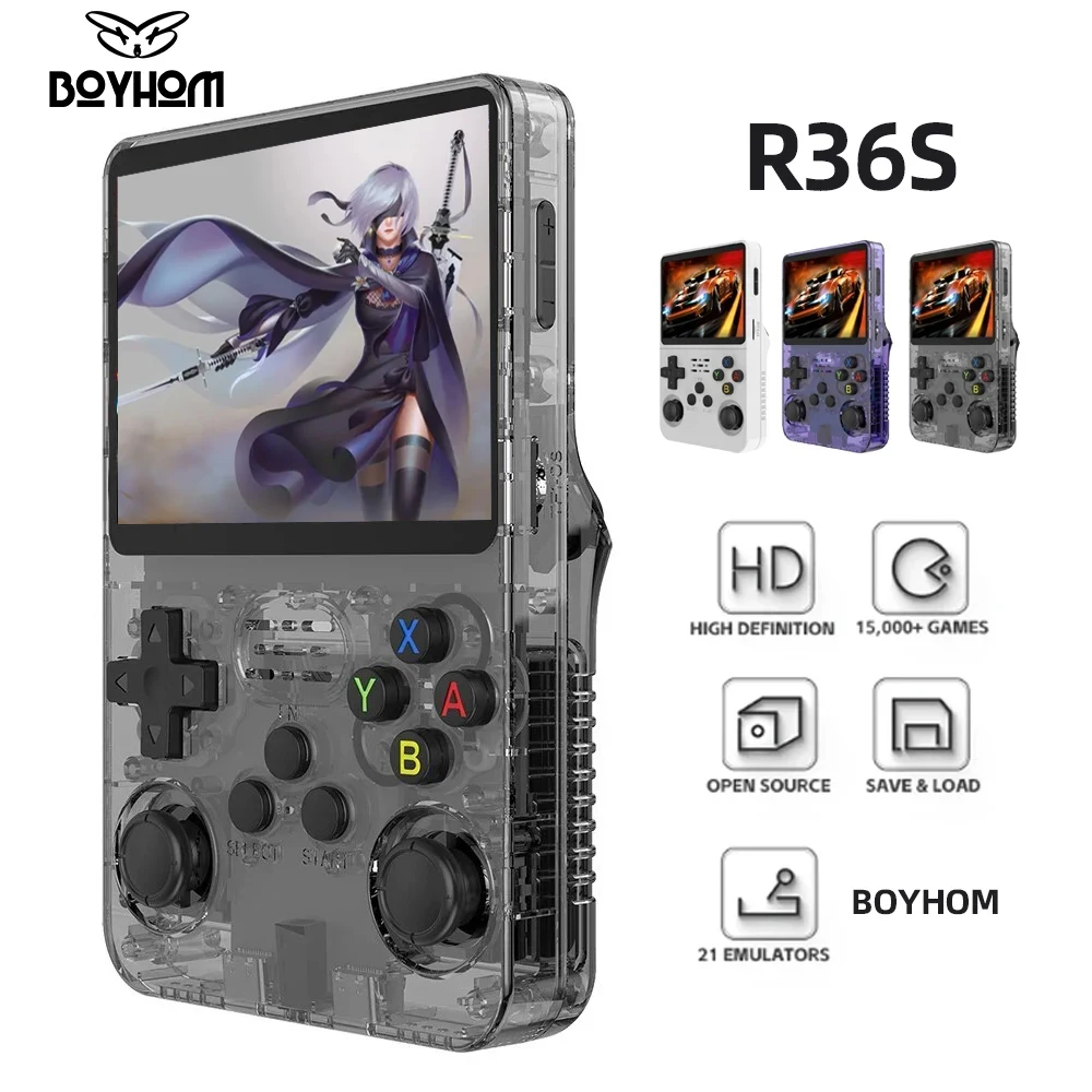 Retro Gaming Devices - BOYHOM R36S Retro Handheld Video Game