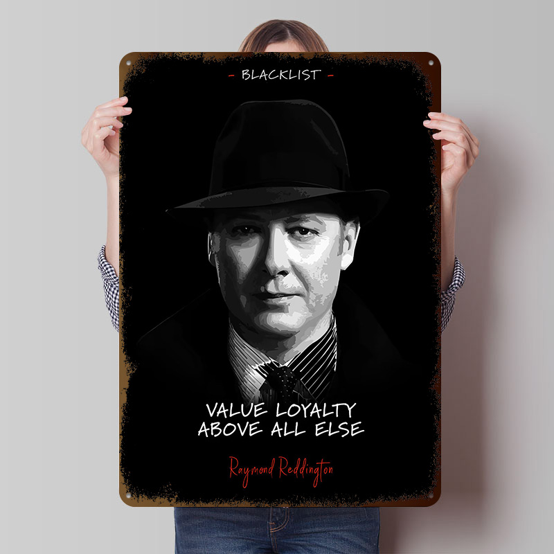Retro Poster Gaming - Raymond Reddington Metal Poster Customized Wall