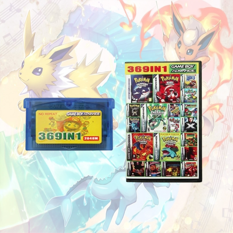 Retro Gaming Pokemon - 369 In 1 GBA 32 Bit