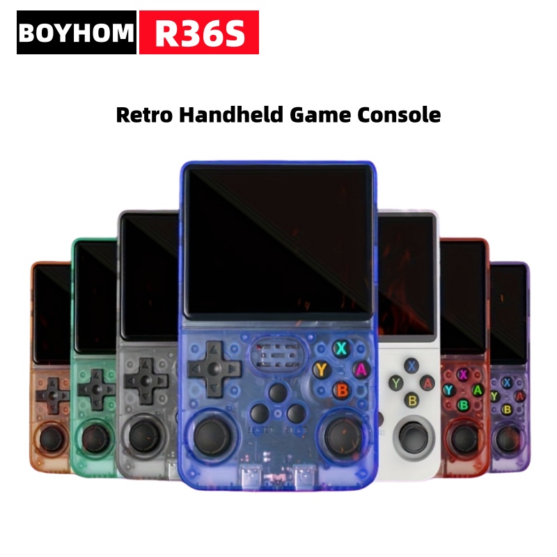 Retro Gaming R36S - BOYHOM 64G 128G R36S Retro Handheld