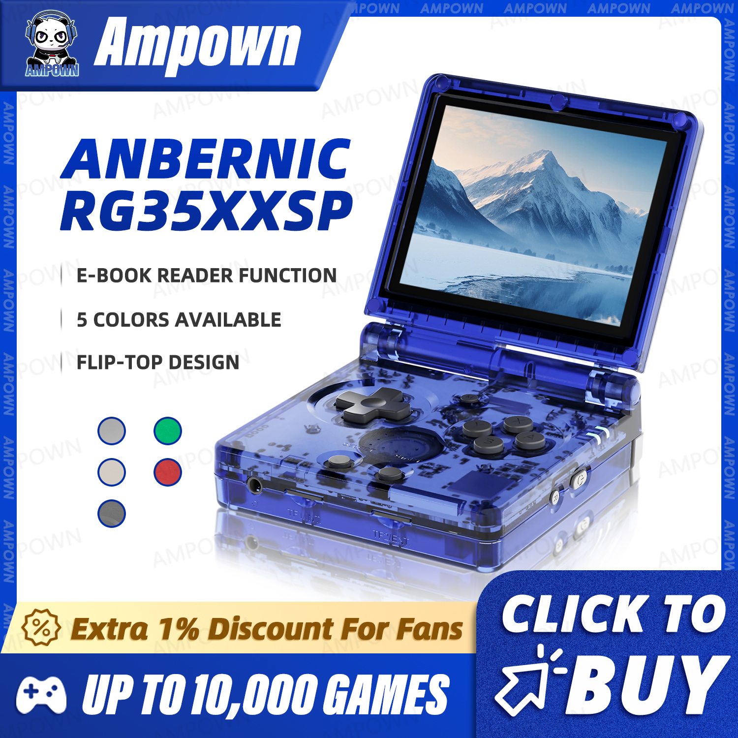 Retro Gaming Console Lego - ANBERNIC RG35XXSP Flip Game Console 3.5''
