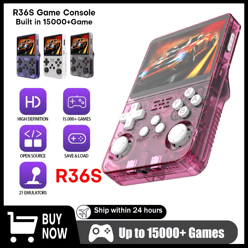Retro Gaming R36S - R36S Game Console Handheld Retro 3.5