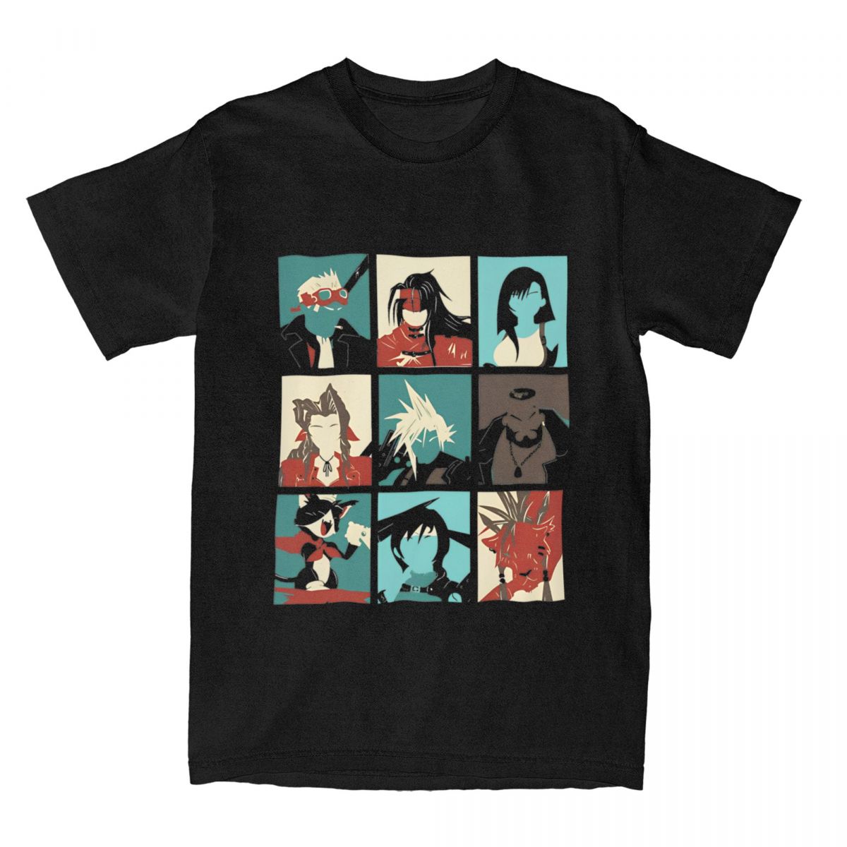 Retro Poster Gaming - Fantasy Final 7 T-Shirt Mens Game