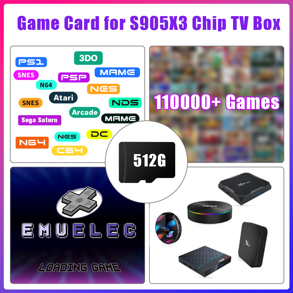 Retro Gaming Consoles - Game TF Card for S905X3 Chip
