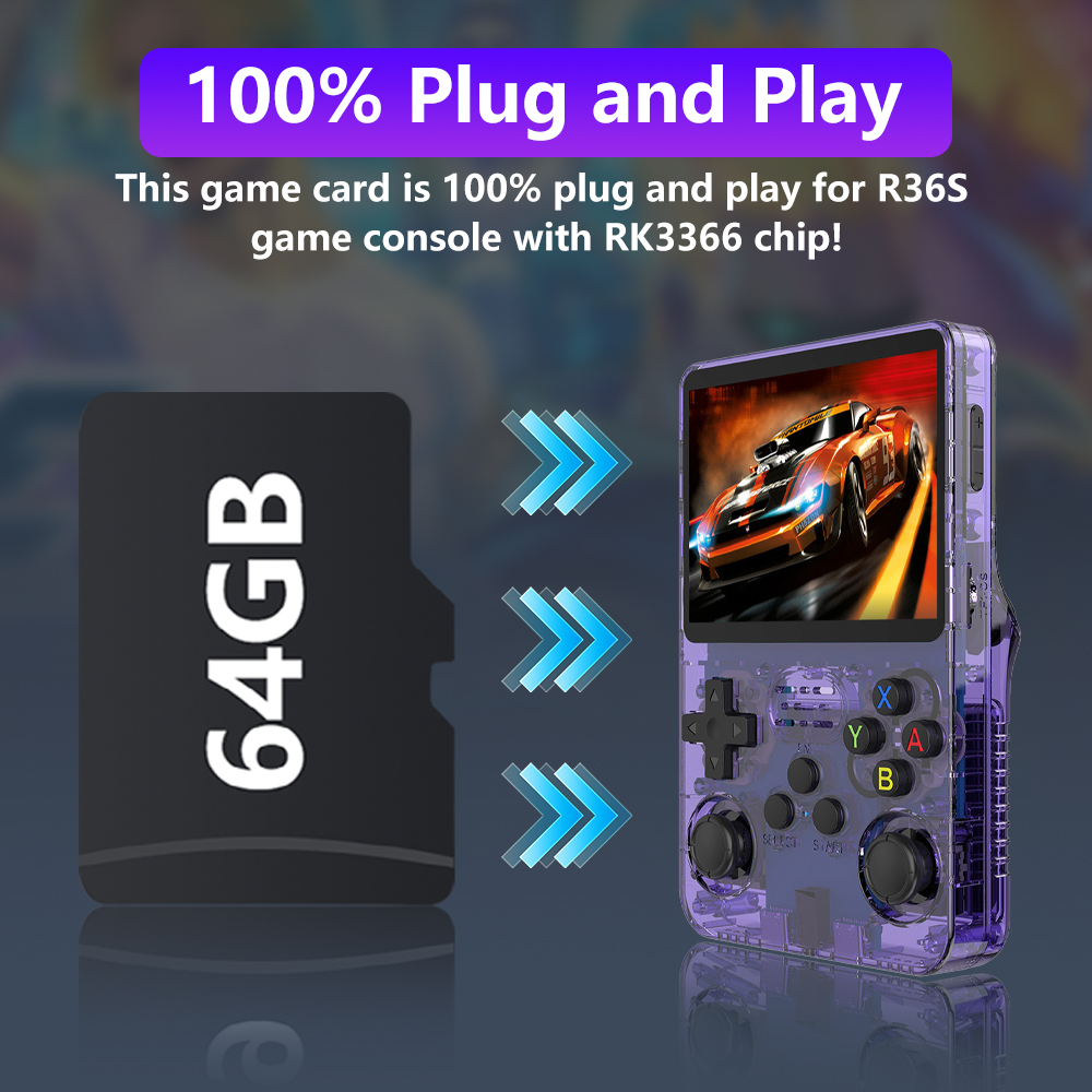 64GB Game Card for R36S Retro  - Retro Gaming R36S recension och pris