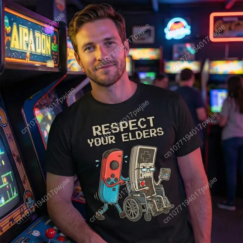 Funny Retro Gamer Graphic T-Sh - Retro Gaming Consoles recension och pris