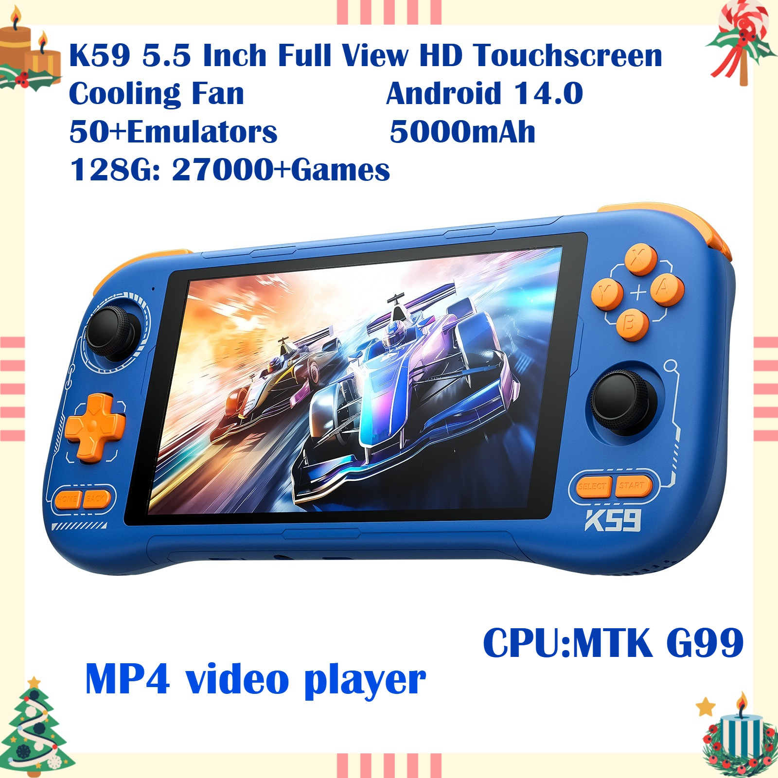 K59 Pro Android 14 Handheld Ga - Retro Gaming Console Lego recension och pris
