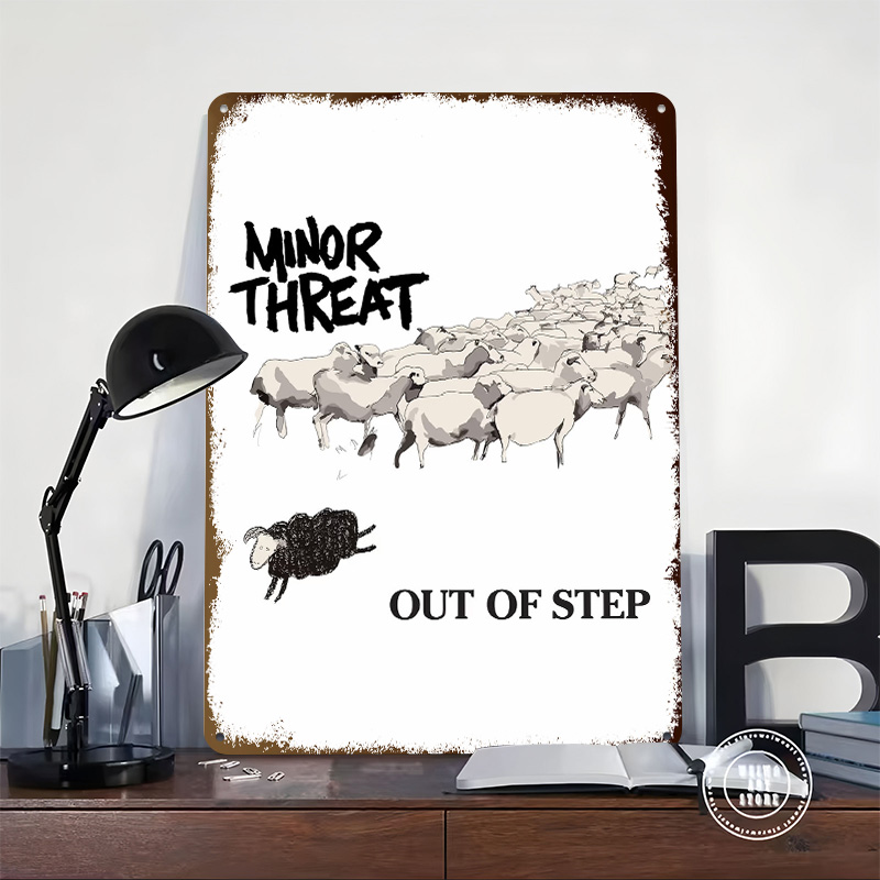 Minor Threat Out of Step Sheep - Retro Poster Gaming recension och pris