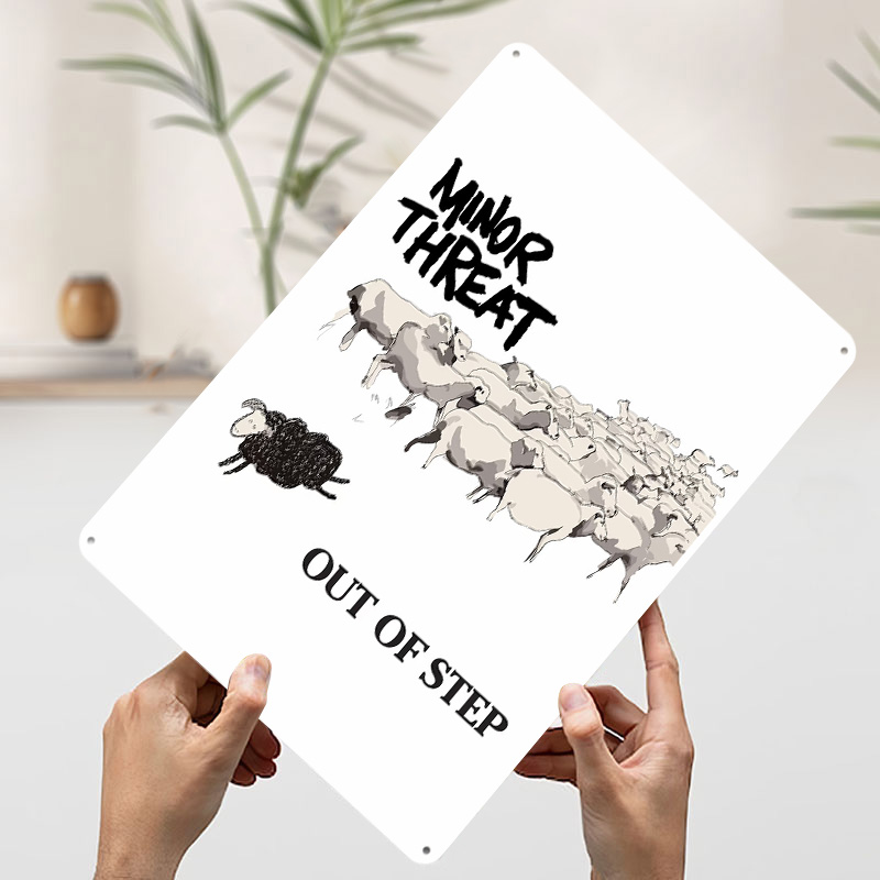 Minor Threat Out of Step Sheep - Retro Poster Gaming recension och pris