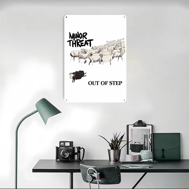 Minor Threat Out of Step Sheep - Retro Poster Gaming recension och pris