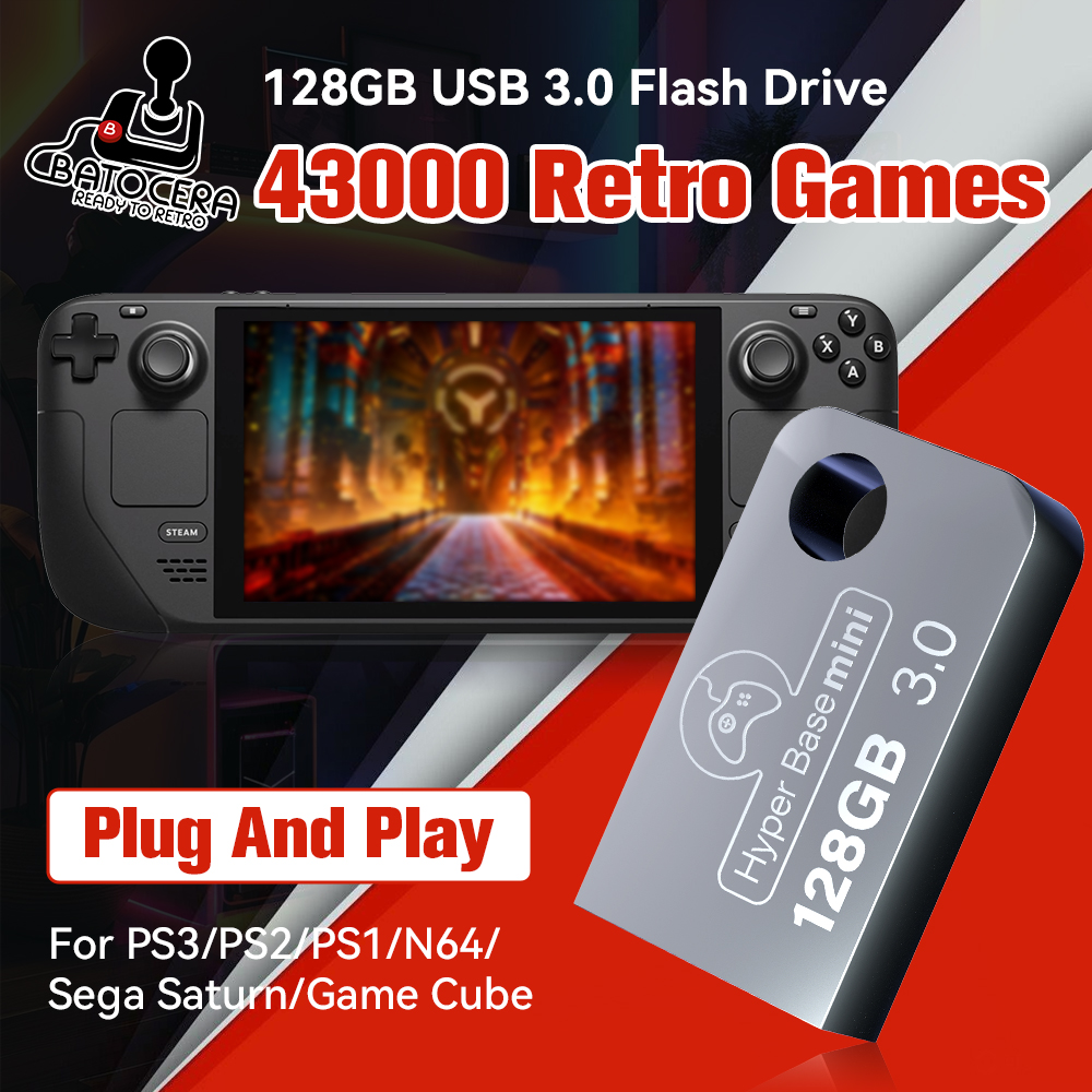 Batocera 128G Gaming Stick Wit - Retro Game Card recension och pris