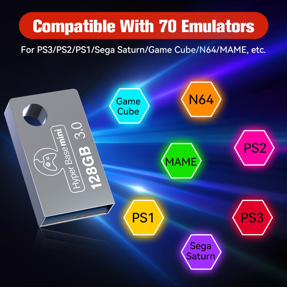 Batocera 128G Gaming Stick Wit - Retro Game Card recension och pris