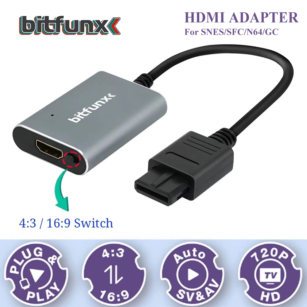 Bitfunx 720P Svideo / AV To HD - Retro Gaming Console Lego recension och pris