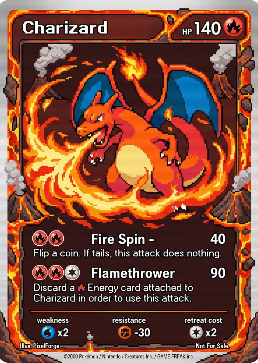5Pcs Pokemon Cards Charizard G - Retro Game Card recension och pris