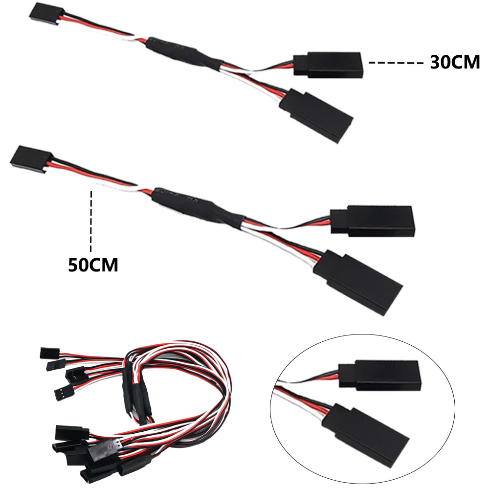 5/8/10pcs RC Servo Y Extension - Composite Rca Cable recension och pris