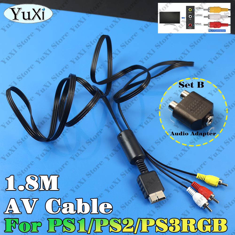 1.8m AV Audio Cable Game Compo - Composite Rca Cable recension och pris