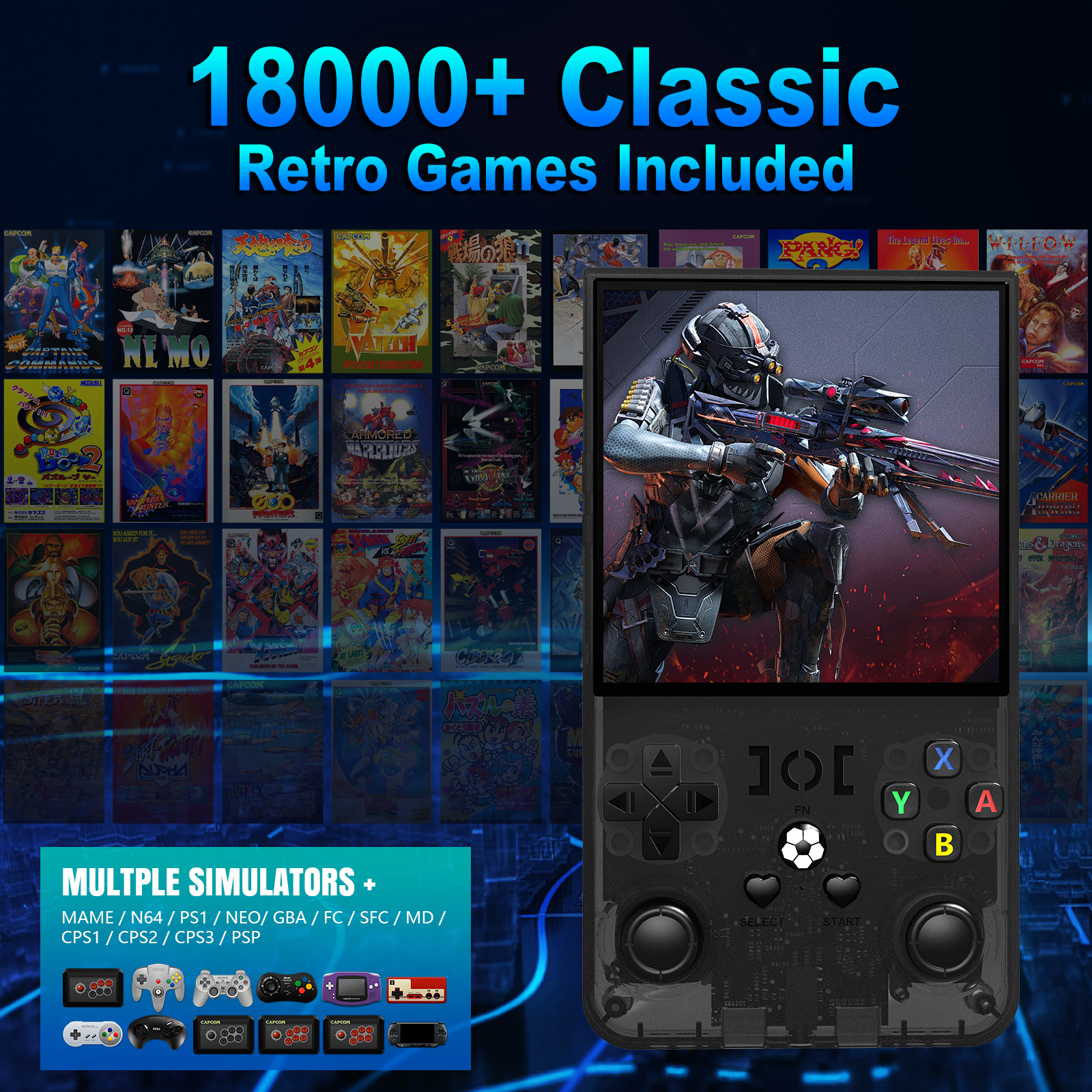 Open Source R36MAX Portable Vi - Retro Gaming Console Lego recension och pris