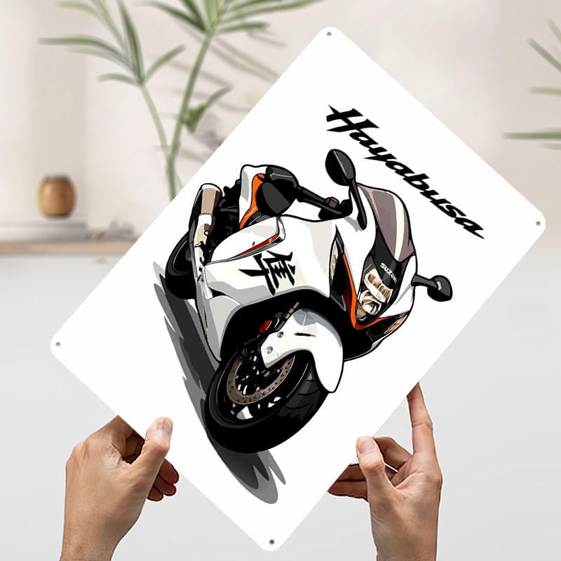 Japanese Motorcycle Hayabusa T - Retro Poster Gaming recension och pris
