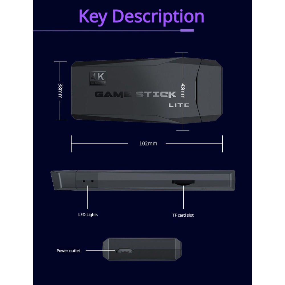 Portable 4K Retro Game Stick C - Retro Gaming Mister recension och pris