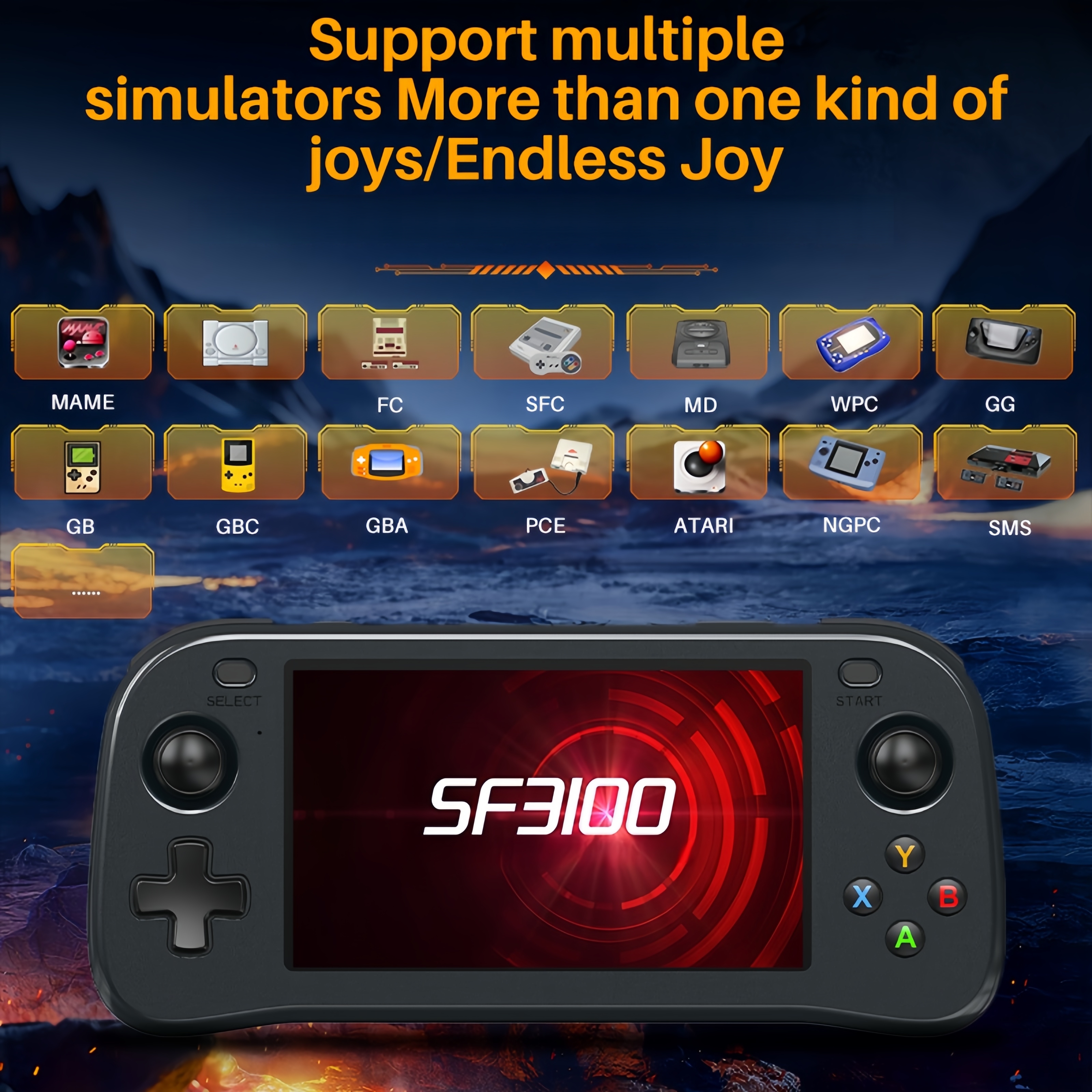 SF3100 Portable Handheld Game  - Retro Gaming Devices recension och pris