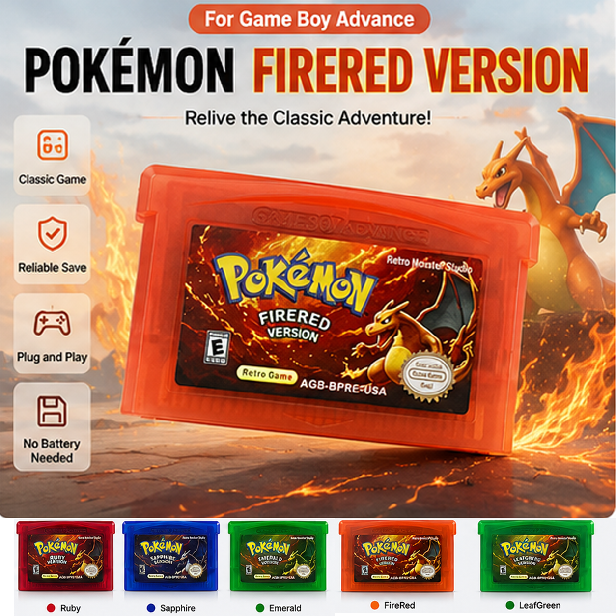 Classic Pixel RPG Cartridge Fo - Retro Gaming Pokemon recension och pris