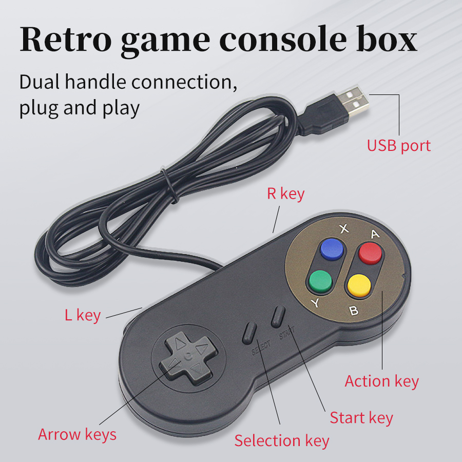 Wired USB Gamepad Retro Gaming - Retro Gaming For Windows recension och pris