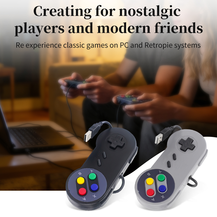USB Retro Gamepad for PC NESPi - Retro Gaming For Windows recension och pris