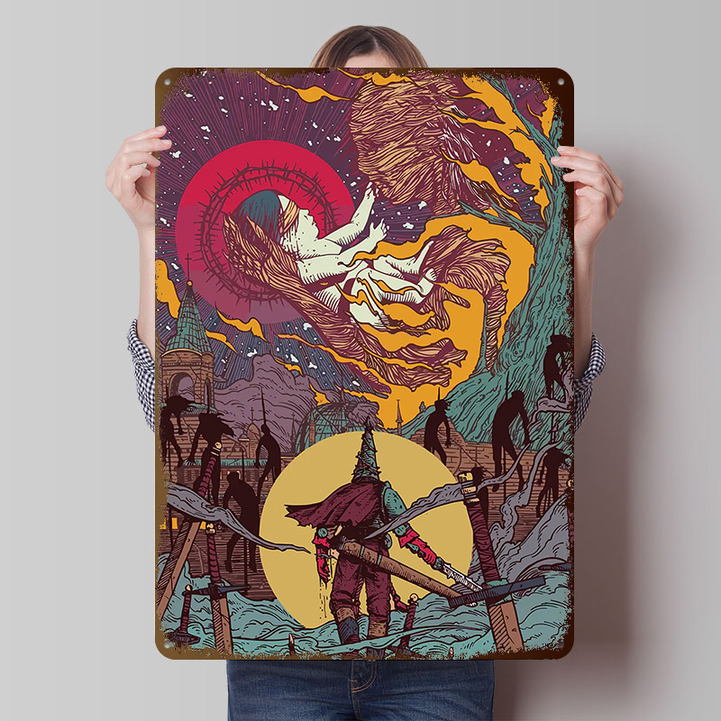 Blasphemous Printed Poster Cus - Retro Poster Gaming recension och pris