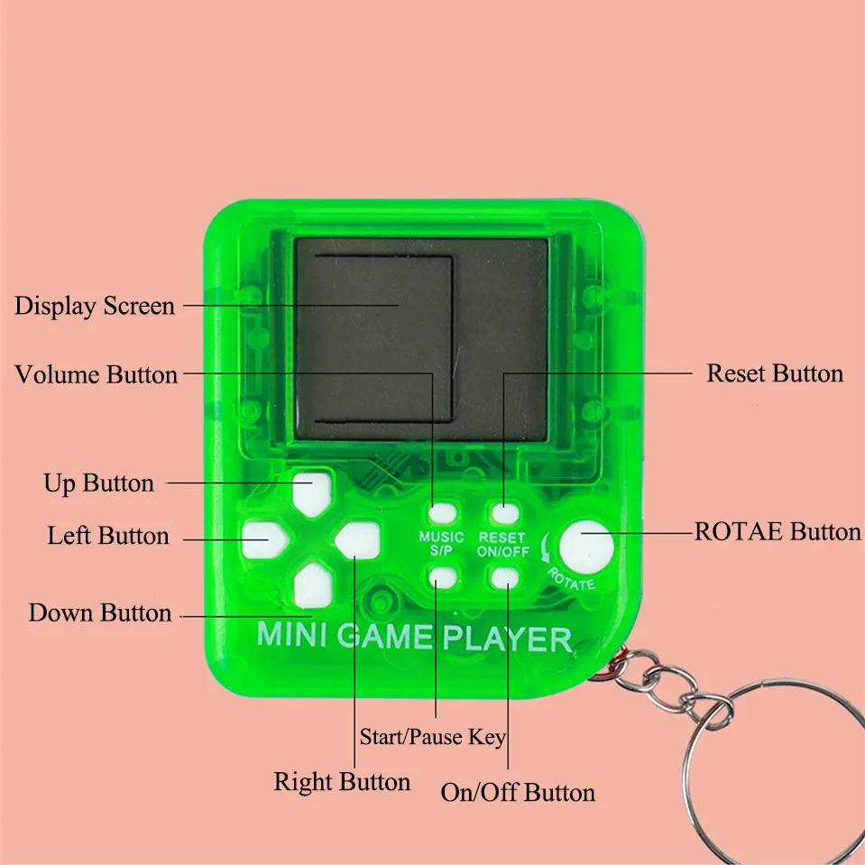 Retro Mini Handheld Game Playe - Retro Gaming Console Lego recension och pris